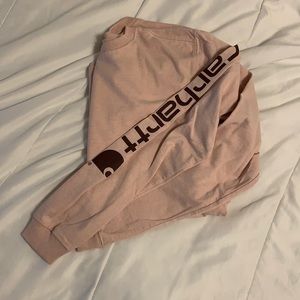 Carhartt long sleeve tee pink medium
